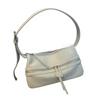 Bolsos de Hombro de Cuero para Mujer al por Mayor, Bolsos Cruzados Vintage de Fábrica, Nueva Colección Otoño Invierno, Bolsos Hobo Utilitarios al por Mayor