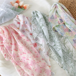 Lady Summer Fashion Petits foulards à cheveux fins Foulard à fleurs Foulard à fleurs Femmes Bandanas carrés à fleurs - Product Image 6