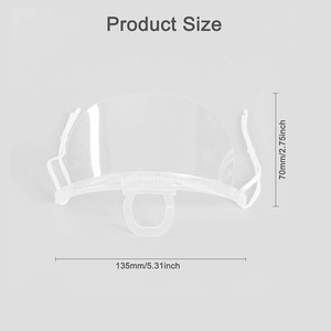 Protège-bouche réutilisable et lavable anti-salive pour la restauration, vente chaude en usine pour les salons de coiffure et les cantines - Product Image 2