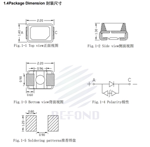 ชิปไฟ LED สีขาว3V สำหรับ E0 RF-YMRB14TS-BB - Product Image 3