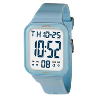 Reloj Deportivo Digital LASIKA WF157 3BAR Resistente al Agua, Unisex, Pantalla LCD, Esfera Negra, Calendario, Alarma, Cronómetro, EL