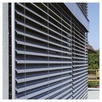 Hochwertiges Aluminium-Lamellenfenster mit Argonfüllung und Dreifachverglasung aus Eisenarmem Glas für Bungalows