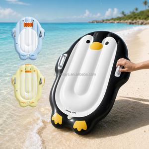 Joyee Offre Spéciale : Planche de Natation Gonflable pour Enfants, 3 Styles Animaux (<span class=keywords><strong>Pingouin</strong></span>, Canard, Requin) avec Poignées pour l'Apprentissage de la Natation des Tout-Petits - Product Image 2