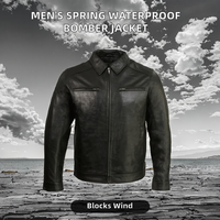 Veste Safari Homme Automne Décontractée Extérieur Standard en Jean Imperméable à Col Montant avec Fermeture Éclair, Bordure en Fourrure et Logo Personnalisé – Couleurs Personnalisables
