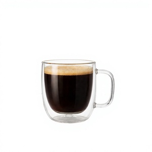Verre à café/espresso à double paroi isolé en borosilicate de 230 ml, fait main, avec logo personnalisé, pour cadeaux d'entreprise et promotions - Product Image 2