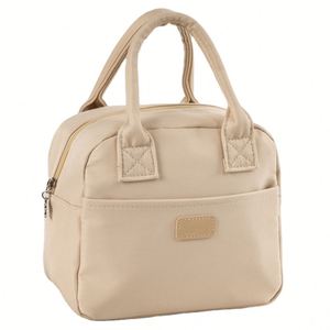 Sac isotherme portable avec feuille d'aluminium pour le déjeuner, idéal pour l'école, le bureau, les voyages, les pique-niques – Petits sacs isothermes de gros - Product Image 1