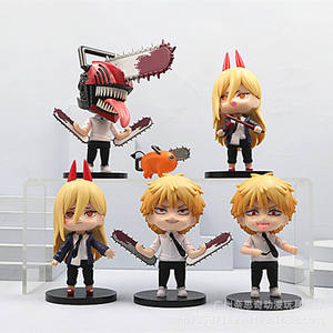 Set de 5 Figuras de <span class=keywords><strong>Chainsaw</strong></span> <span class=keywords><strong>Man</strong></span> en Versión Q: Power, Blood, Devil, <span class=keywords><strong>Aki</strong></span> Hayakawa, Denji, Pochita, Muñecos Coleccionables de Anime para Decoración - Product Image 5