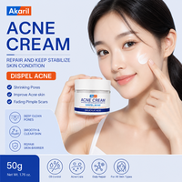 Crème contre l'acné Akaril 50g à l'acide salicylique pour éliminer les éruptions cutanées, resserrer les pores, atténuer les cicatrices, réparer la barrière cutanée, hydratant quotidien