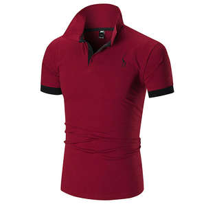 Polo de <span class=keywords><strong>Golf</strong></span> Personnalisable en Coton à Manches Courtes pour Homme, Anti-Plis, Motif Uni, Tissu Tricoté, avec Emplacement pour Logo - Product Image 5