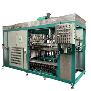 Máquina termoformadora al vacío usada, fabricación de cajas de alimentos, bandejas de septiembre, plástico duradero apilable, PP, PET, PS, PVC