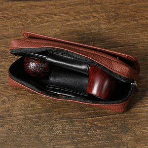 Sacs de rangement de luxe en PU Futeng pour pipes à fumer, sacs à tabac portables personnalisés pour accessoires de fumeur, vente en gros - Product Image 5
