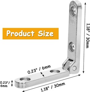 Modern Zinc Alloy Wooden Box Hinge with Gift Box Fixed Angle Support Chain Mini Hinge for Living Room & Hotel Use - Product Image 2
