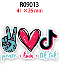 50 Uds. Diseños personalizados de amor de la paz resina plana centro de artesanía decorativo con parte posterior plana para lazos - Product Image 2