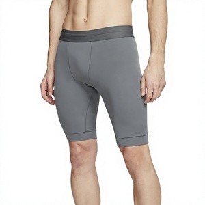 Shorts de compression pour hommes de qualité supérieure pour la course à pied, la gym, l'entraînement sportif, en polyester et élasthanne, séchage rapide, coupe ajustée, taille élastique - Product Image 1