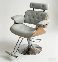 Chaises de salon de coiffure de luxe modernes, réglables en hauteur, avec pompe hydraulique robuste, mobilier commercial, base de siège en PU