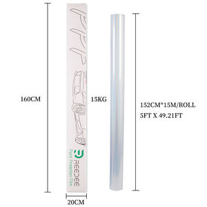 Emballage de carrosserie PET 1.52x15m auto-adhésif TPU PPF couleur brillant fournisseur <span class=keywords><strong>bleu</strong></span> noir <span class=keywords><strong>mat</strong></span> noir enveloppe de voiture - Product Image 4