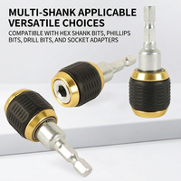 Barre d'extension à poignée hexagonale 60 mm, à dégagement rapide, autobloquante, pour perceuse électrique, rallonge de mandrin à changement rapide