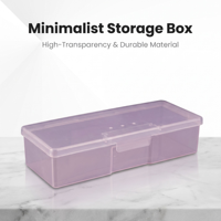 Boîtes de rangement en plastique transparentes portables modernes de haute qualité, 4 pièces, ensemble d'outils professionnels pour manucure et pédicure, blanc rose