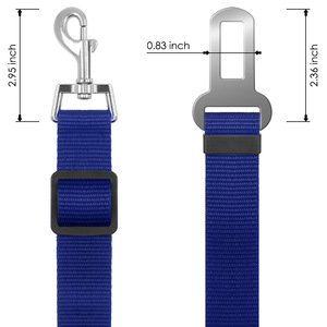 Barato personalizado ajustable mascota perro gato seguridad gato vehículo correa de nailon tela perro cinturón de seguridad - Product Image 3