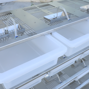 Cages d'élevage pour rongeurs en acier inoxydable et plastique – Logement de laboratoire moderne et luxueux avec design de bacs pour souris, rats et hamsters - Product Image 4