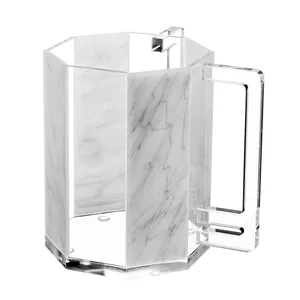 Manufacturer Custom Marble/glitter/clear Octagon Stunning Lucite Washing Cup For Jewish Gift