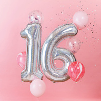 Ballons numérotés en Mylar 18/21/30/40/50/60, 26 pouces, avec paillettes dorées, guirlande de ballons Joyeux Anniversaire pour la décoration de fête