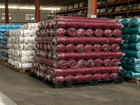 Tissu textile imprimé dispersé en gros, prix abordable, 100% polyester brossé pour la décoration intérieure