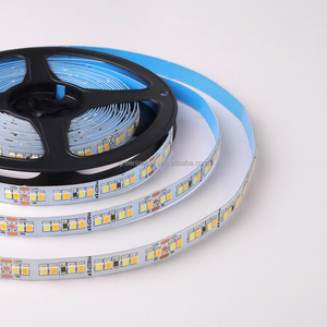 DC 24V 2835 SMD CCT Tunable <span class=keywords><strong>Blanc</strong></span> Chaud <span class=keywords><strong>Blanc</strong></span> <span class=keywords><strong>Froid</strong></span> Flexible <span class=keywords><strong>LED</strong></span> Bande Lumineuse 192 <span class=keywords><strong>LED</strong></span>/m IP20 Non-étanche 10mm Largeur PCB Bande - Product Image 2