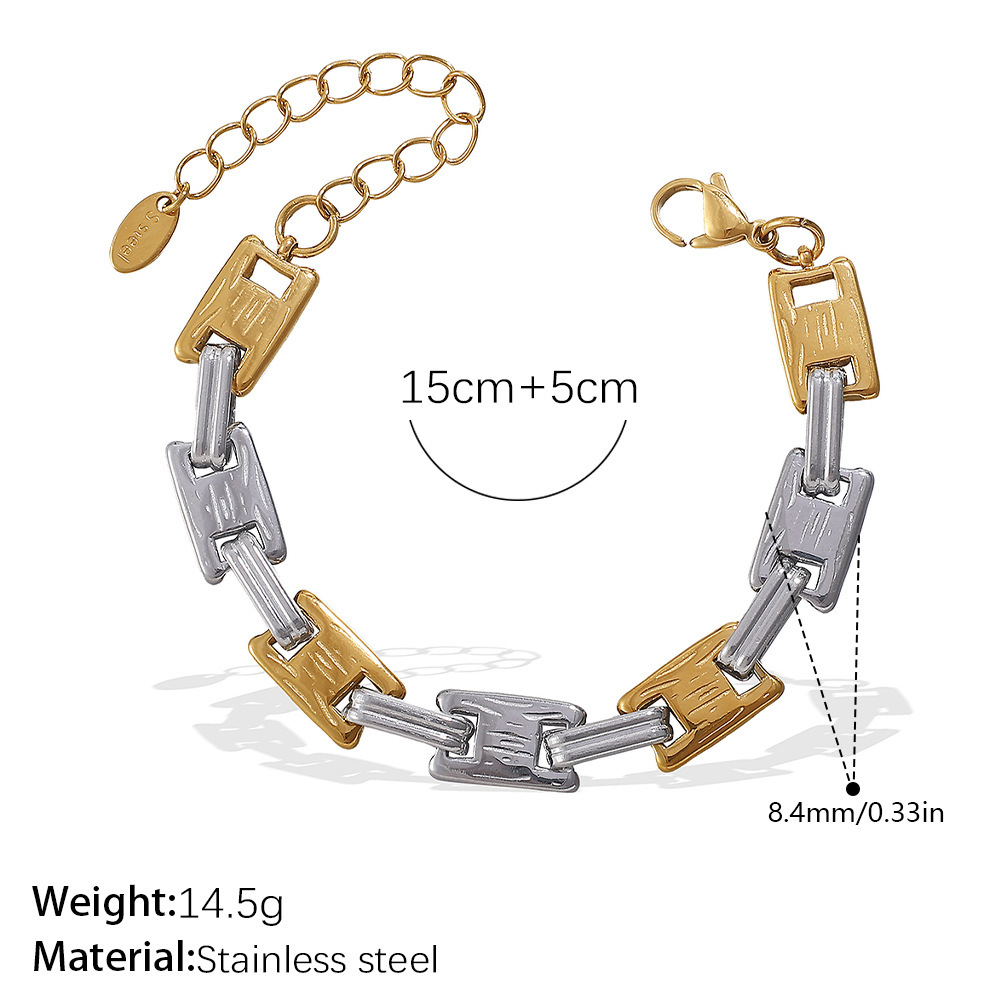 SL373SG Pulsera bicolor