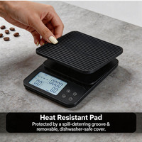 Balance de cuisine numérique 0,1g avec minuterie et calcul automatique du rapport eau-café pour le café filtre, mesure du débit pour la préparation de l'espresso, fournisseur OEM