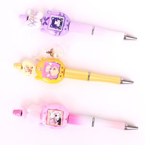 Penna Shaker Personalizzata in Plastica Acrilica, Cancelleria Kawaii, Penna a Sfera con Inchiostro Nero, Regalo Unico per Lei, Planner - Product Image 1