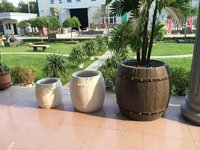 Reazone Coffrage en plastique ABS haute précision, imitation bois, moule 3D pour jardinière, modèle de construction paysagère pour parcs
