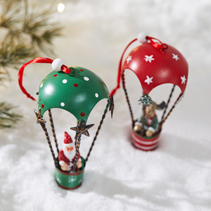 SYLVAN 2026 Nouvelle Décoration de Noël à suspendre en fer, motif Montgolfière, Père Noël et Élan, pour Arbre de Noël - Product Image 1