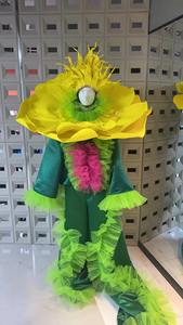 Performance Unisex per adulti vestito spettacolo di danza con trampoli floreale costumi di scena per festa ed eventi di intrattenimento - Product Image 6