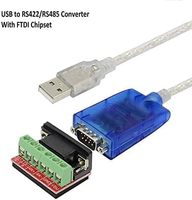 Cable Adaptador convertidor de puerto serie USB a RS422 RS485, con chip FTDI, compatible con Windows 10, 8, 7, XP