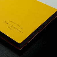 Vente en gros de cahiers d'école A5 avec logo personnalisé mignon Journal en cuir PU avec reliure à coudre Journal couverture souple pour réunion et étude