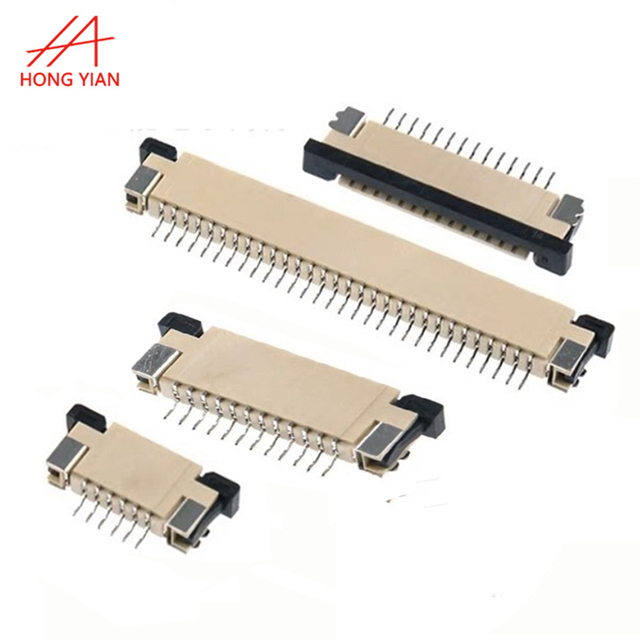 0.5mm FPC FFC Wire to Board Connector 6-60 Pin SMT Horizontal Top Contact