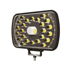 7 Zoll LED-Scheinwerfer 40w Drl Halo Winkel Augen LED Motorrad Scheinwerfer Kit LED Arbeits scheinwerfer