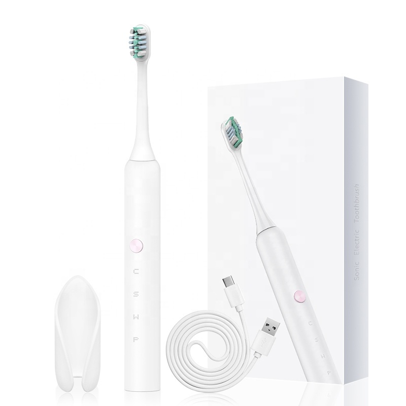 cepillo de dientes eléctrico recargable USB personalizado cepillo de dientes eléctrico Rosa Sonic cepillo de dientes eléctrico