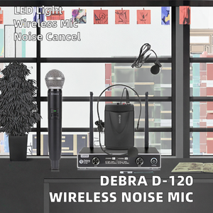 ไมโครโฟนไร้สาย Debra Audio D-120 แบบคาร์ดิออยด์ น้ำหนักเบา ใช้ได้ทั้งแบบมือถือ/แบบหนีบปกเสื้อ ระบบ UHF พร้อมระบบตัดเสียงรบกวน และไฟ LED - Product Image 2