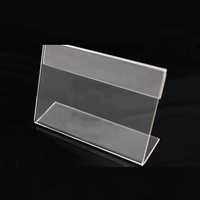 Porte-nom de table double face en plastique acrylique imitation antique, lot de 12, support de signalisation écologique avec logo personnalisé