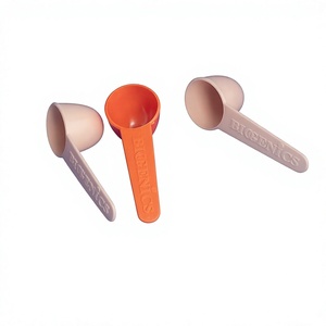 OEM Round PP <b>Measuring</b> Scoop with Ergonomic Handle for Protein Powder, Nutritional Supplements, Cosmetic & Personal Care Filling - Product Image 1