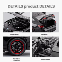 Nouvelle Voiture de Sport M4 en Alliage Moulé sous Pression 1:32 avec Sons, Lumières et Portes Ouvrantes – Modèle de Collection pour Garçons