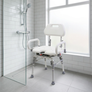 Chaise de bain avec dossier pour les soins à domicile, prix de gros, dossier et antidérapant, OEM ODM disponible, personnalisation à Taïwan - Product Image 1