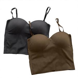 <span class=keywords><strong>Soutien</strong></span>-<span class=keywords><strong>gorge</strong></span> de sport en soie glacée, style débardeur de yoga, avec design intérieur, bonnet 3/4, grandes tailles, lingerie de maintien, sous-vêtements personnalisés pour femmes, en stock - Product Image 3