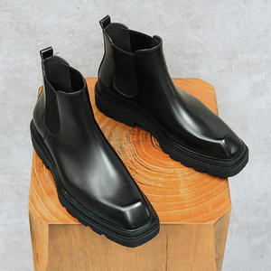 Botas de Tobillo Balmoral de Cuero para Hombre, Textura Lijada a Mano, Estilo Amish, Algodón, Resistentes al Agua, Antideslizantes - Product Image 6