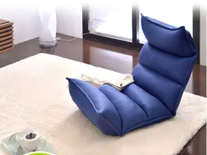 الطابق كرسي النسيج مع مسند ذراع قابل للتعديل كرسي استرخاء دعمًا مريحًا للقراءة ، ومشاهدة التلفزيون
