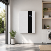 Batterie solaire LiFePO4 murale résidentielle 51,2 V 100 Ah/200 Ah, alimentation de secours hybride pour système de stockage d'énergie hors réseau