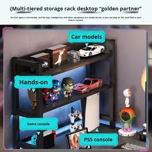 Escritorio de Computadora en Forma de L, Metálico, con Estantería, para Oficina en Casa, <span class=keywords><strong>Estudio</strong></span>, Modelo 11223 - Product Image 5
