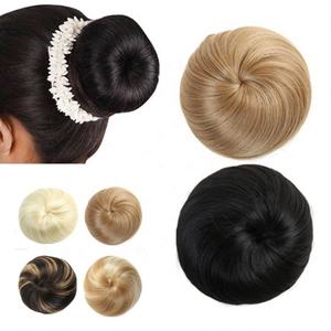 Chignon élégant en cheveux humains indiens 100% Remy, de qualité supérieure, sans capuchon, avec un élastique souple - Product Image 5